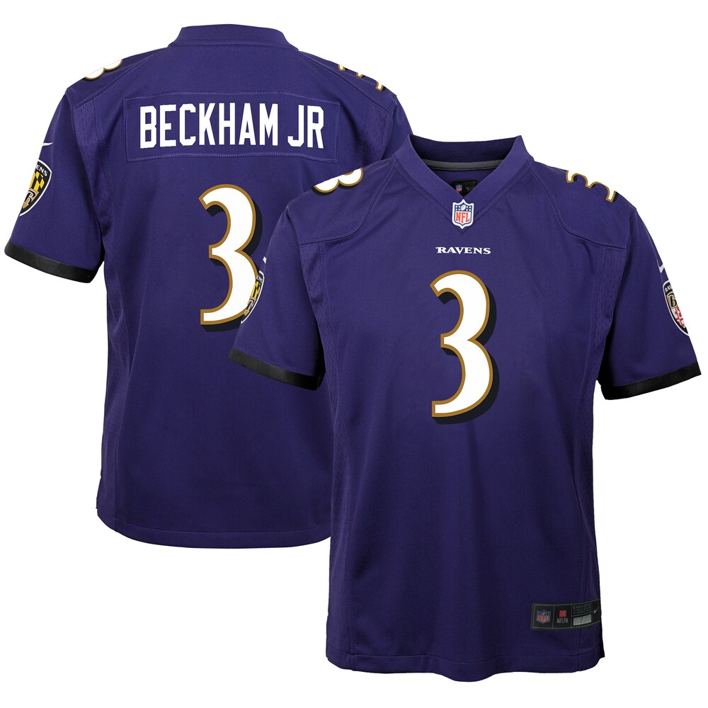 Odell Beckham Jr. Baltimore Ravens Nike Youth Game Jersey Purple